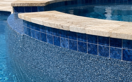 Pebble pool finish texture